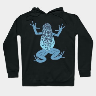 Poison Dart Frog - Blue Exotic Animal - Rain Forest Hoodie